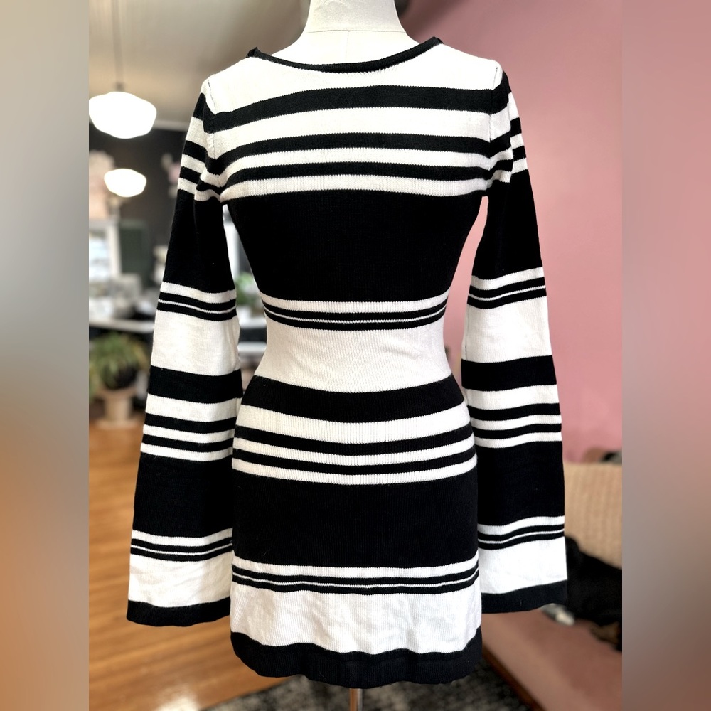 Bell Sleeve Sweater Dress